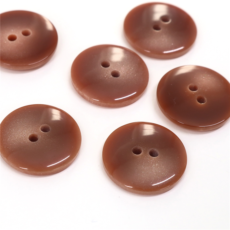 日本紐釦貿易(Nippon Chuko) サマーカジュアルボタン 20mm 6個 茶 153-20-44 1枚（ご注文単位1枚）【直送品】