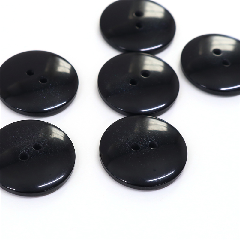 日本紐釦貿易(Nippon Chuko) サマーカジュアルボタン 23mm 6個 黒 153-23-09 1枚(ご注文単位1枚)【直送品】