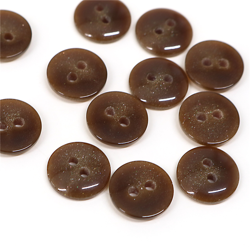 日本紐釦貿易(Nippon Chuko) サマーカジュアルボタン 23mm 6個 モカ茶 153-23-46 1枚(ご注文単位1枚)【直送品】
