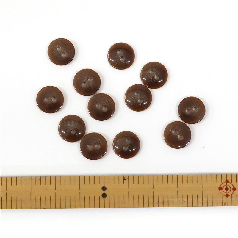 日本紐釦貿易(Nippon Chuko) サマーカジュアルボタン 23mm 6個 モカ茶 153-23-46 1枚(ご注文単位1枚)【直送品】