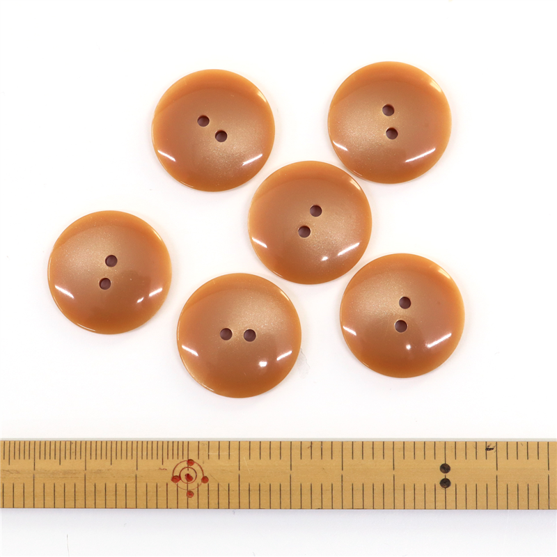 日本紐釦貿易(Nippon Chuko) サマーカジュアルボタン 25mm 6個 ピンク 153-25-11 1枚(ご注文単位1枚)【直送品】