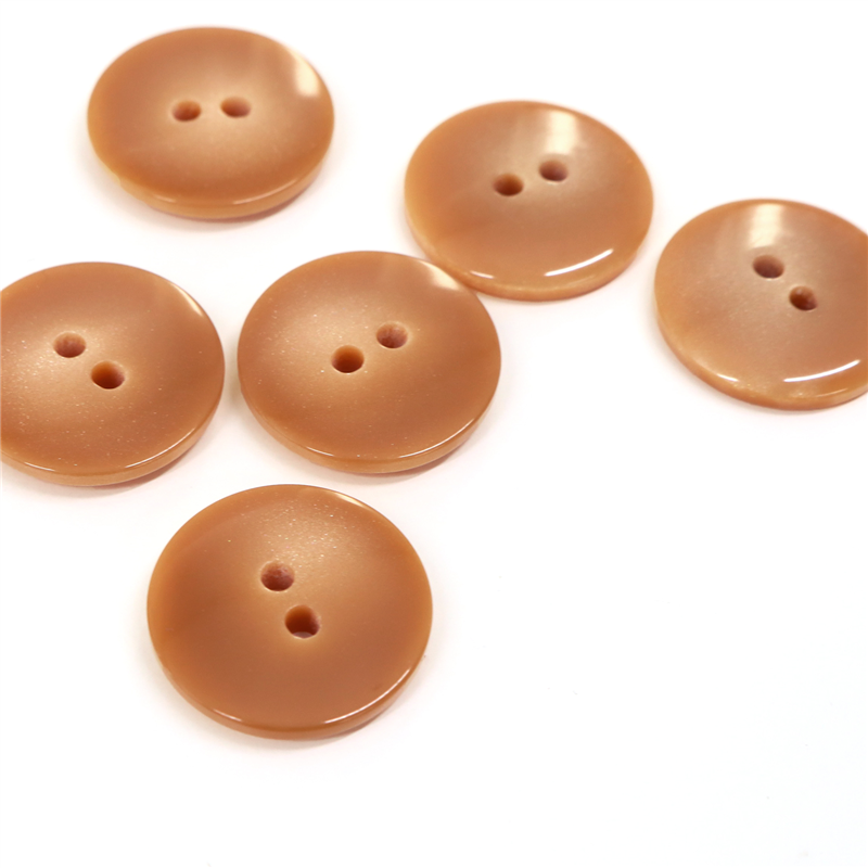 日本紐釦貿易(Nippon Chuko) サマーカジュアルボタン 25mm 6個 こげ茶 153-25-48 1枚(ご注文単位1枚)【直送品】