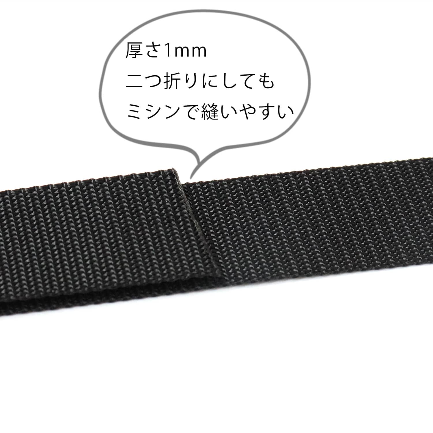 日本紐釦貿易 薄手アミーテープ 巾15mm×10m ブラック AMT15-22 (ご注文単位1巻)【直送品】