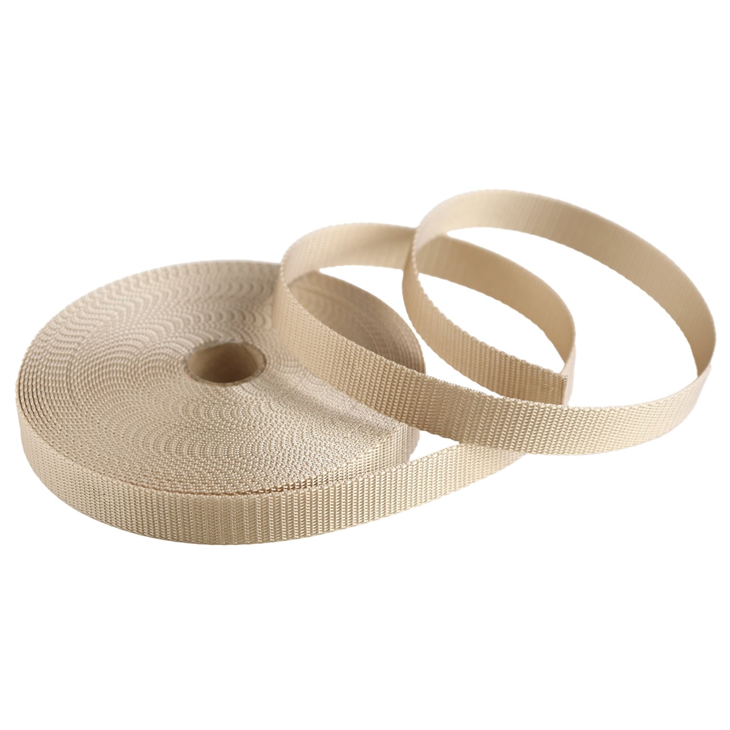 日本紐釦貿易 薄手アミーテープ 巾20mm×10m サンドベージュ AMT20-101 (ご注文単位1巻)【直送品】