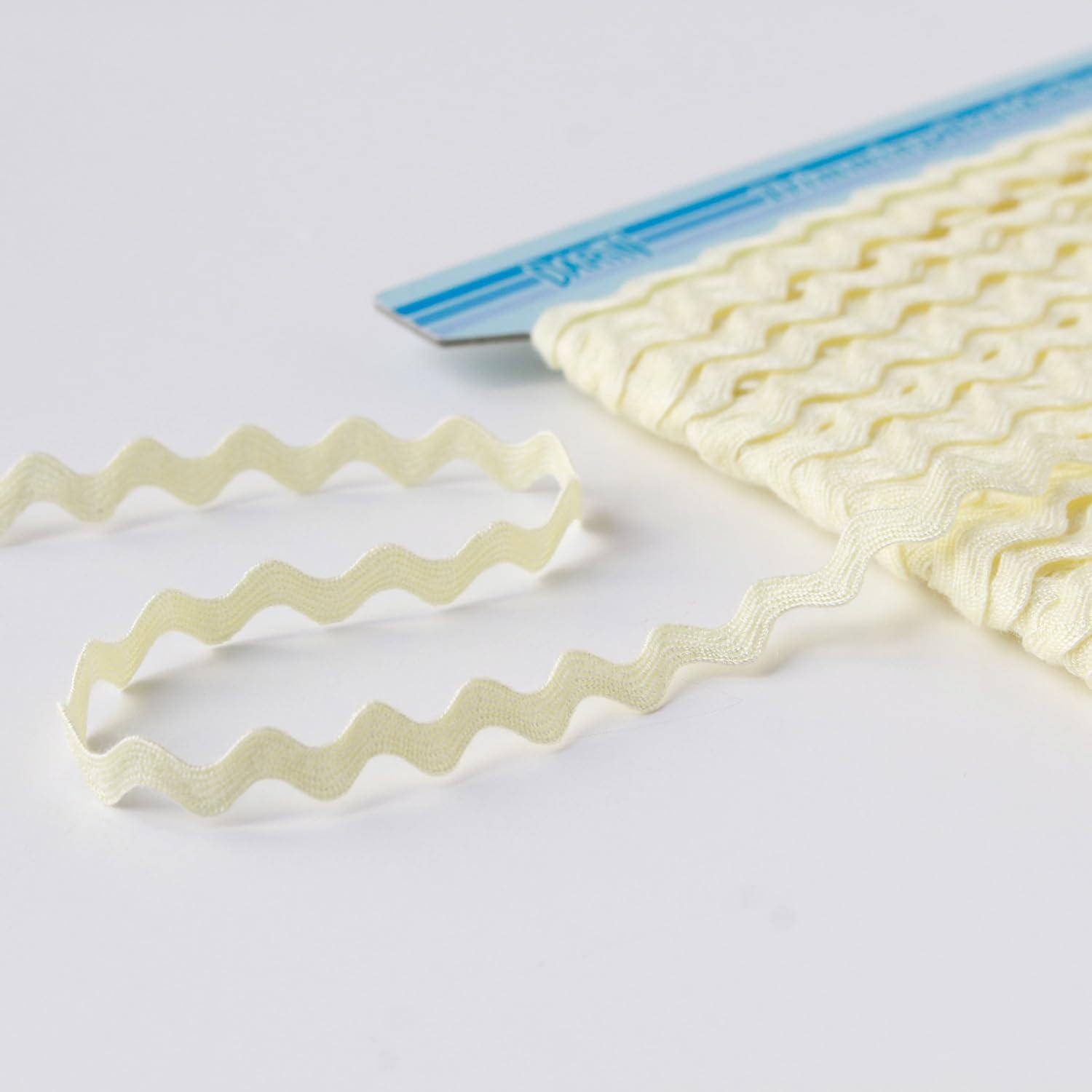 日本紐釦貿易 アクリル 山道テープ 巾約5mm×30m巻 黄 DAI116-9225-033 （ご注文単位1巻）【直送品】