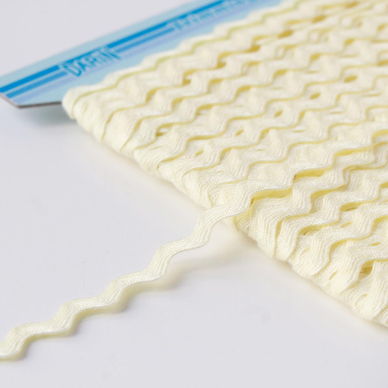 日本紐釦貿易 アクリル 山道テープ 巾約5mm×30m巻 黄 DAI116-9225-033 （ご注文単位1巻）【直送品】