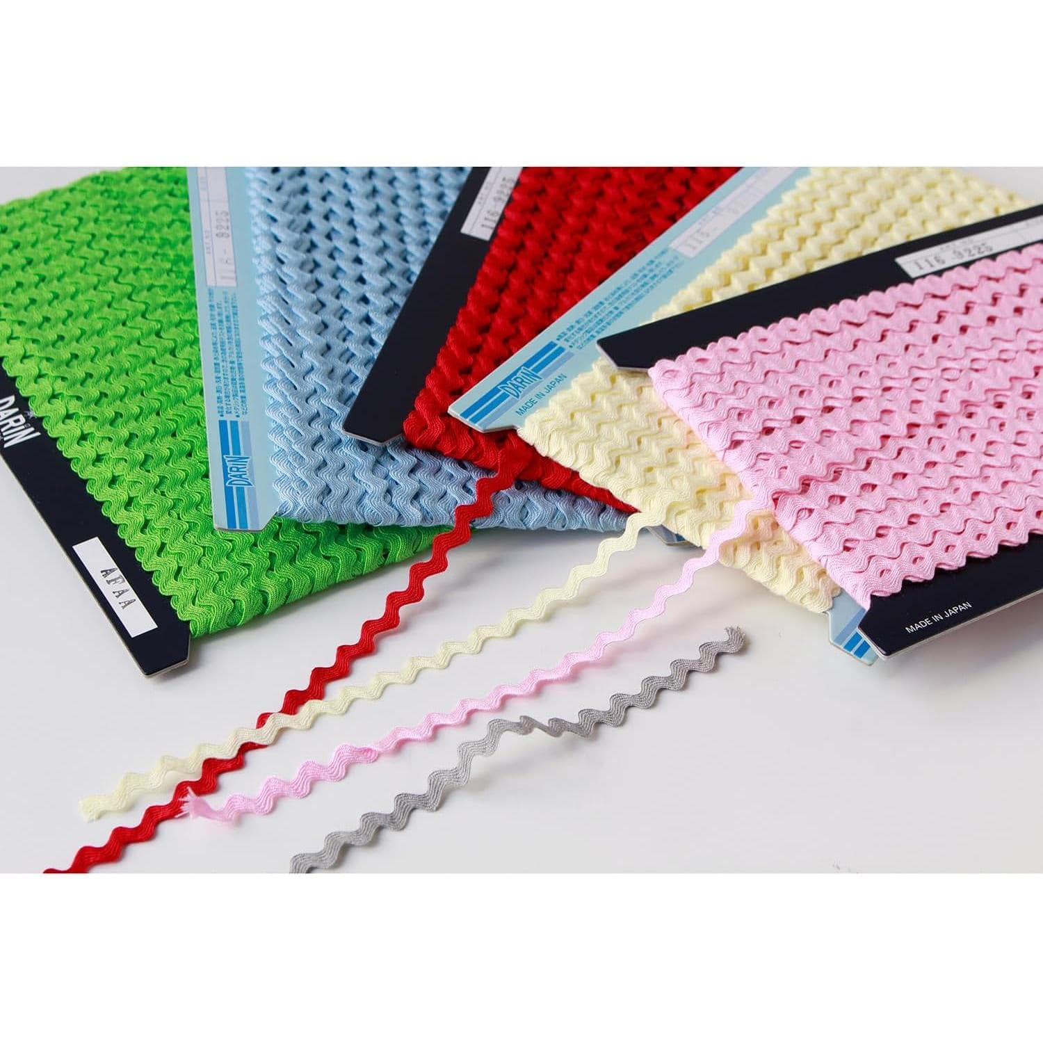 日本紐釦貿易 アクリル 山道テープ 巾約5mm×30m巻 黄 DAI116-9225-033 （ご注文単位1巻）【直送品】