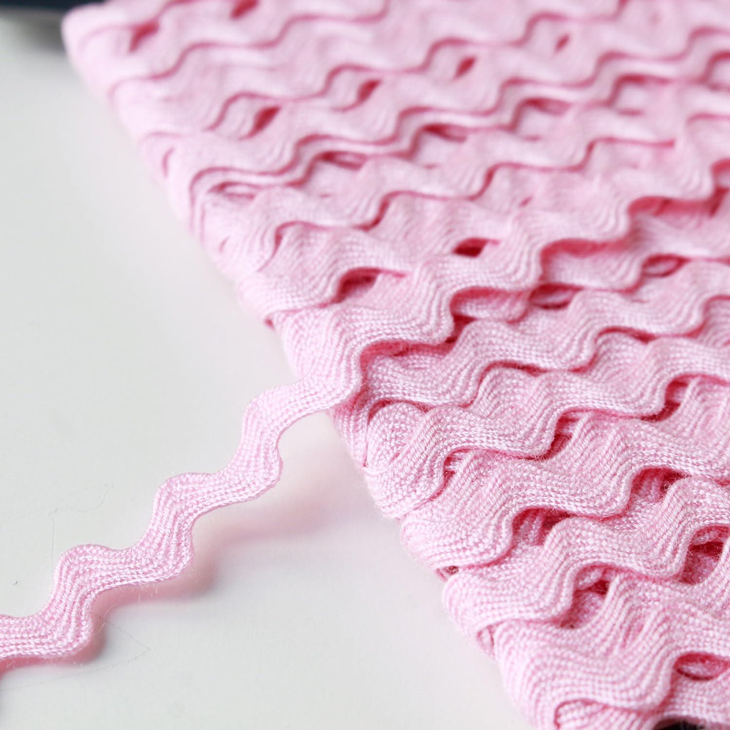 日本紐釦貿易 アクリル 山道テープ 巾約5mm×30m巻 ピンク DAI116-9225-011 （ご注文単位1巻）【直送品】