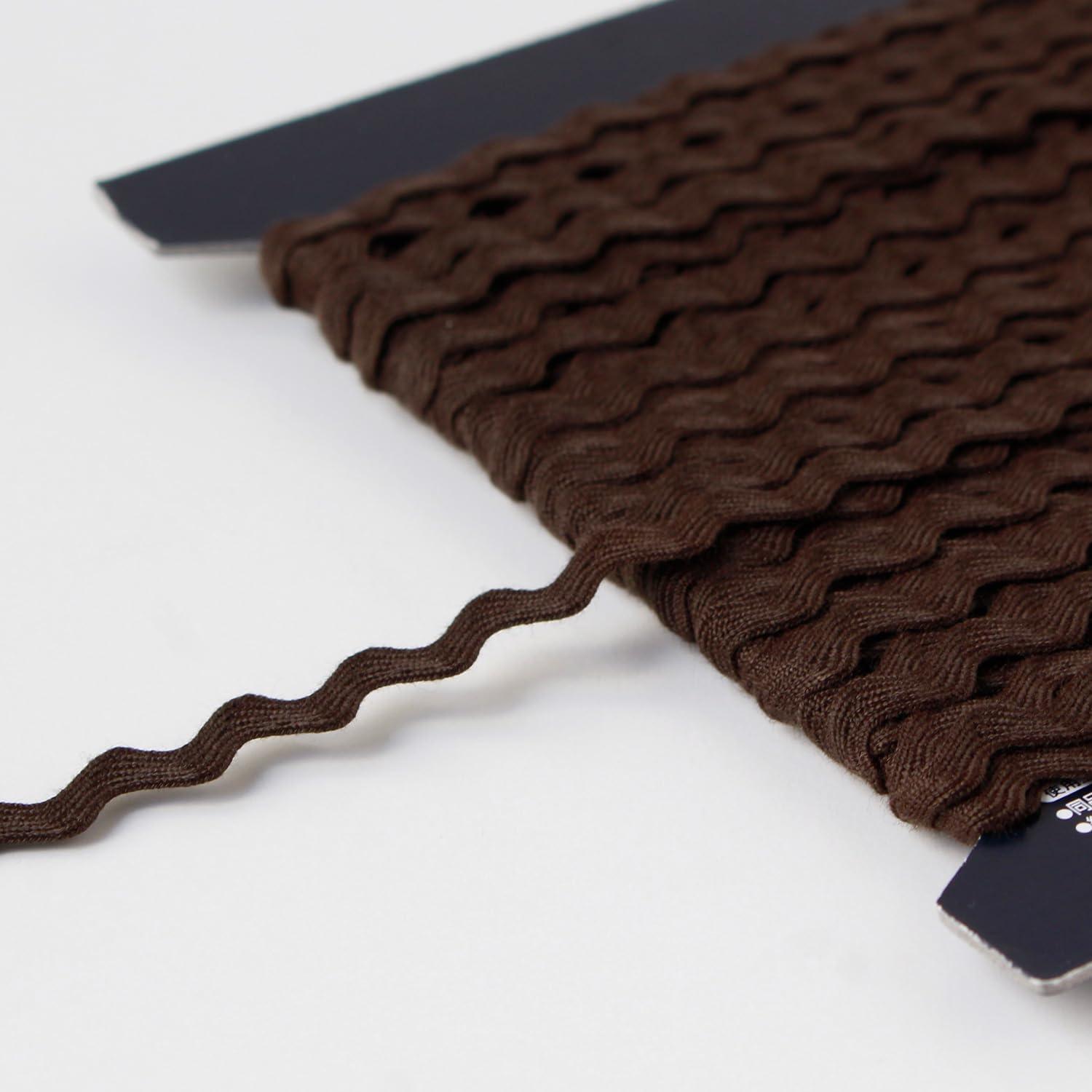 日本紐釦貿易 アクリル 山道テープ 巾約5mm×30m巻 こげ茶 DAI116-9225-048 (ご注文単位1巻)【直送品】