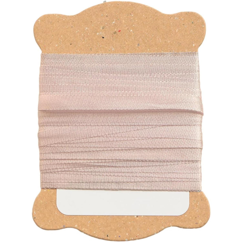 日本紐釦貿易 正絹 刺しゅうリボン 巾3.5mm×約5m巻 1袋（ご注文単位1袋）【直送品】