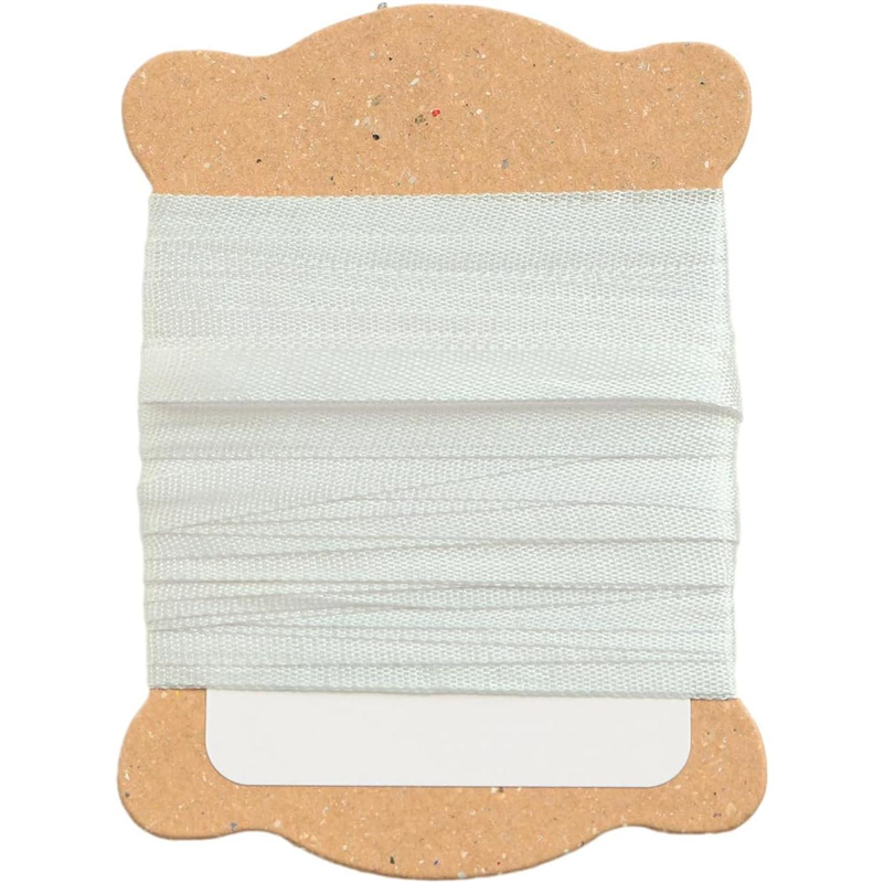 日本紐釦貿易 正絹 刺しゅうリボン 巾3.5mm×約5m巻 1袋（ご注文単位1袋）【直送品】