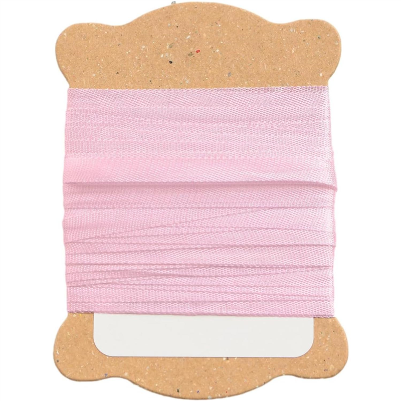 日本紐釦貿易 正絹 刺しゅうリボン 巾3.5mm×約5m巻 1袋（ご注文単位1袋）【直送品】