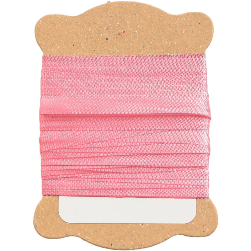 日本紐釦貿易 正絹 刺しゅうリボン 巾3.5mm×約5m巻 5巻セット 1袋（ご注文単位1袋）【直送品】