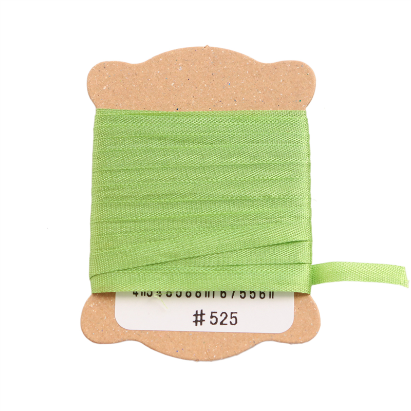 日本紐釦貿易 正絹 刺しゅうリボン 巾3.5mm×約5m巻 5巻セット 1袋（ご注文単位1袋）【直送品】