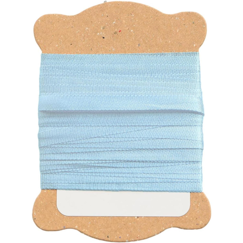 日本紐釦貿易 正絹 刺しゅうリボン 巾3.5mm×約5m巻 5巻セット 1袋（ご注文単位1袋）【直送品】