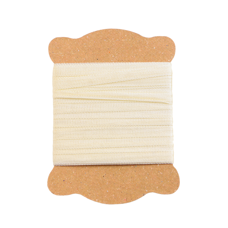 日本紐釦貿易 正絹 刺しゅうリボン 巾3.5mm×約5m巻 5巻セット 1袋（ご注文単位1袋）【直送品】