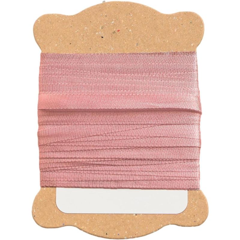 日本紐釦貿易 正絹 刺しゅうリボン 巾3.5mm×約5m巻 5巻セット 1袋（ご注文単位1袋）【直送品】