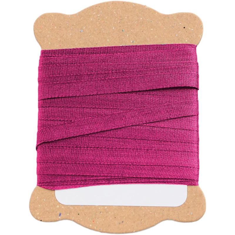 日本紐釦貿易 正絹 刺しゅうリボン 巾3.5mm×約5m巻 5巻セット 1袋（ご注文単位1袋）【直送品】