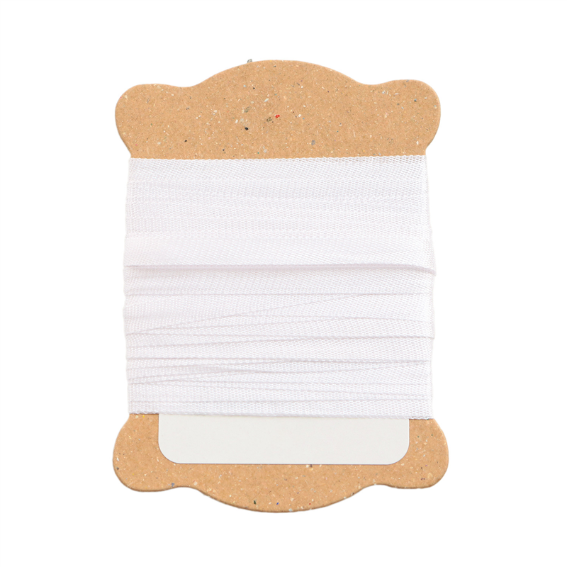 日本紐釦貿易 正絹 刺しゅうリボン 巾3.5mm×約5m巻 5巻セット 1袋（ご注文単位1袋）【直送品】