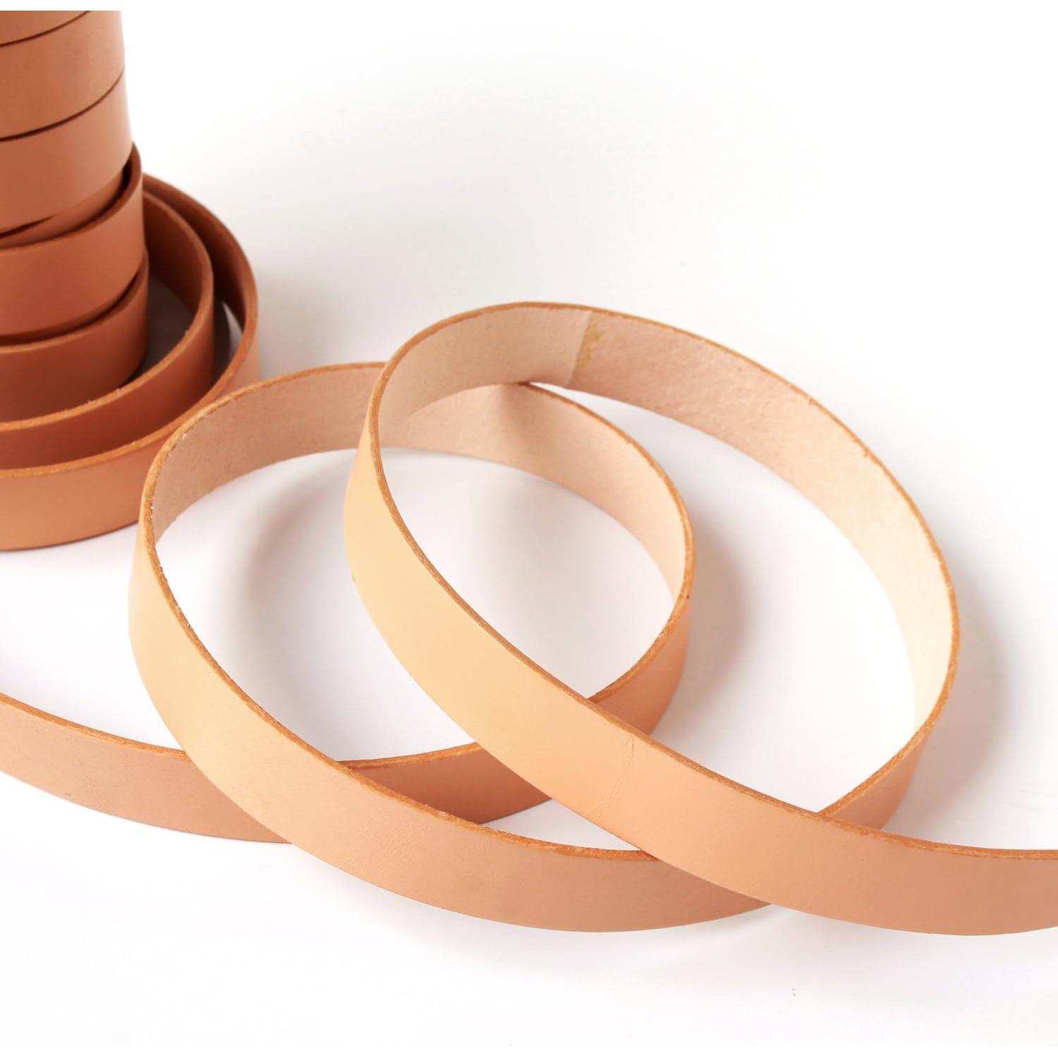 日本紐釦貿易 ヌメ革テープ 20mm巾 長さ10m巻 ナチュラル MTLS1020-11 （ご注文単位1巻）【直送品】