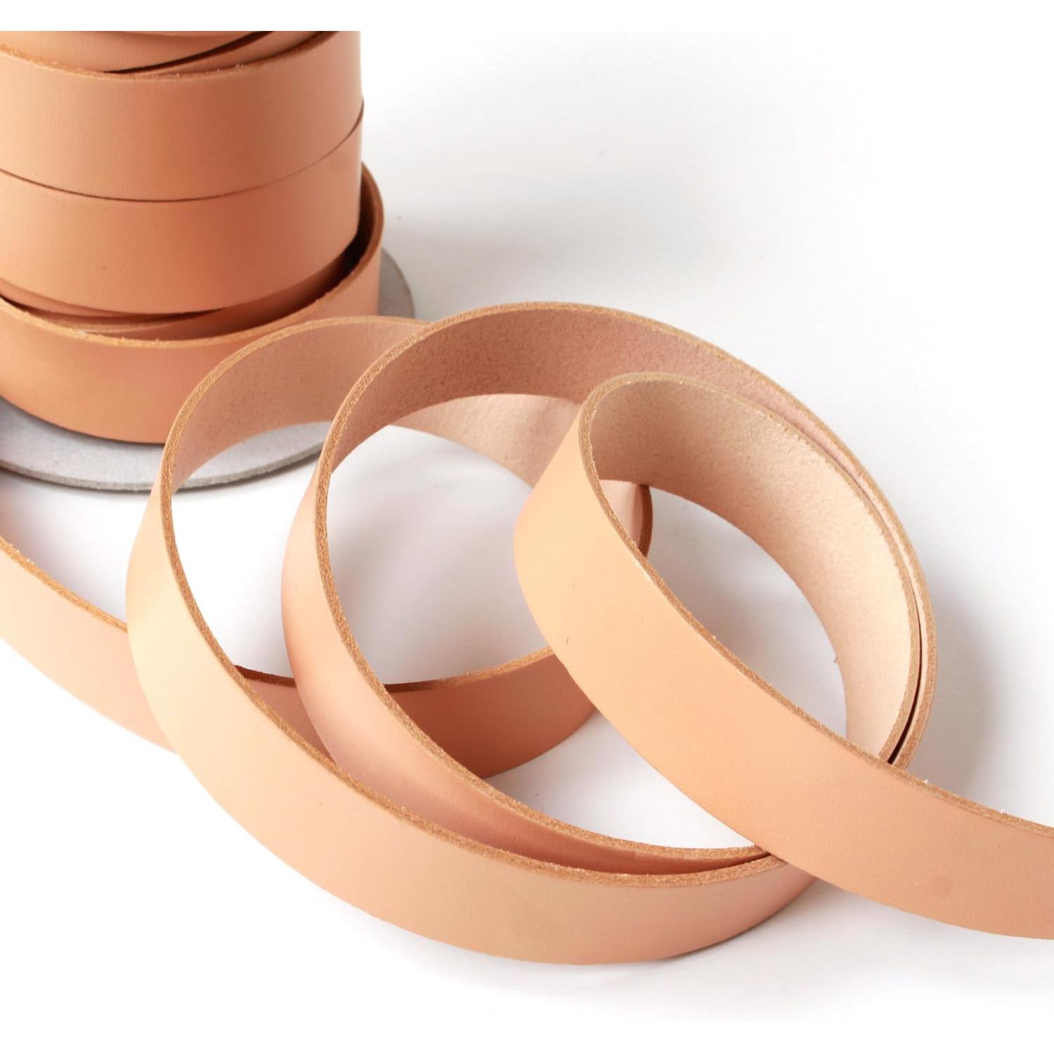 日本紐釦貿易 ヌメ革テープ 25mm巾 長さ10m巻 ナチュラル MTLS1025-11 （ご注文単位1巻）【直送品】