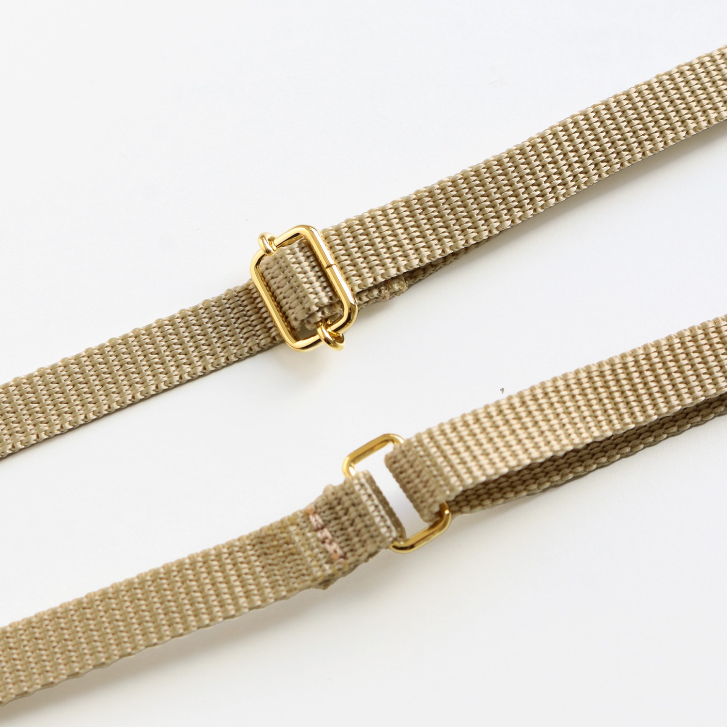 日本紐釦貿易 PPテープショルダーストラップ 金具ゴールド 1本入 ベージュ S1140-G-E (ご注文単位1本)【直送品】