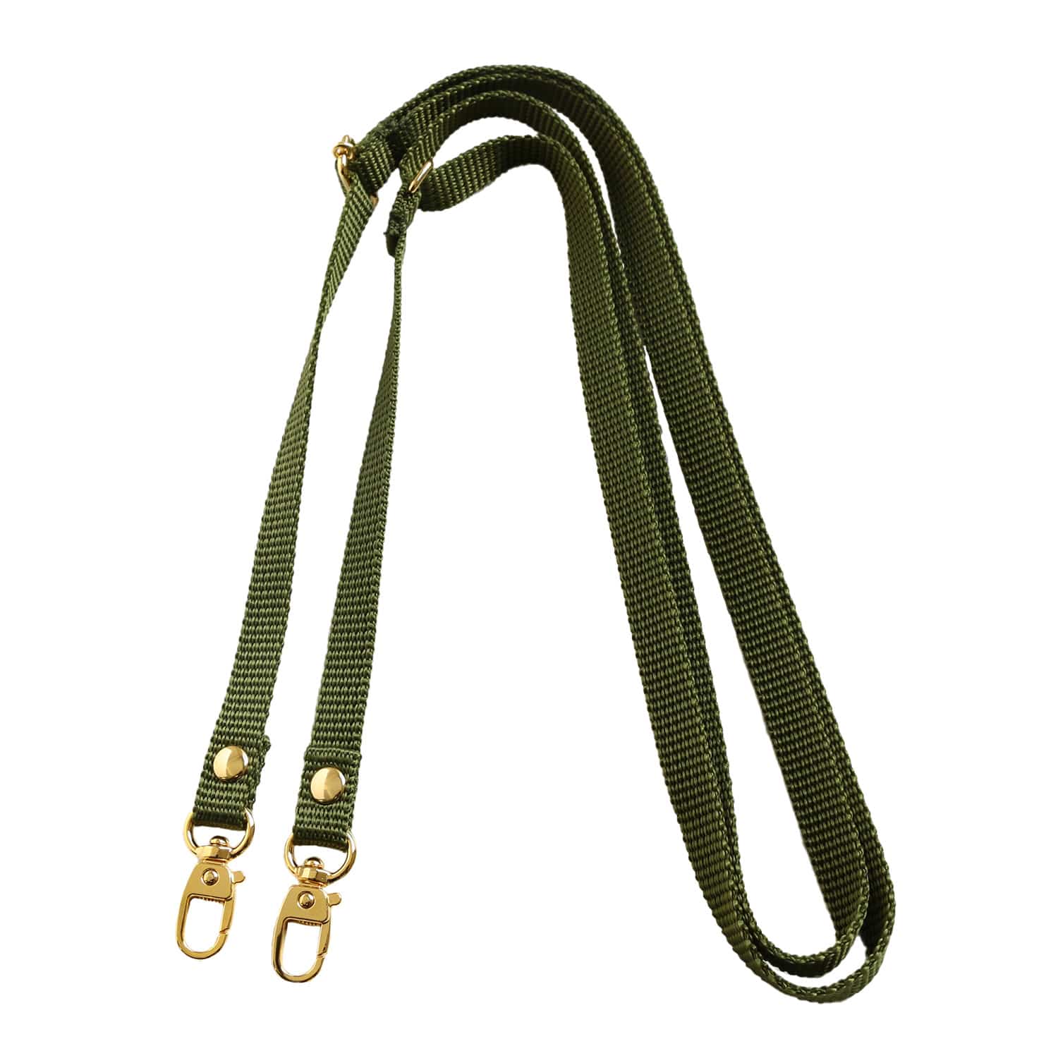 日本紐釦貿易 PPテープショルダーストラップ 金具ゴールド 1本入 ダークグリーン S1140-G-DG (ご注文単位1本)【直送品】