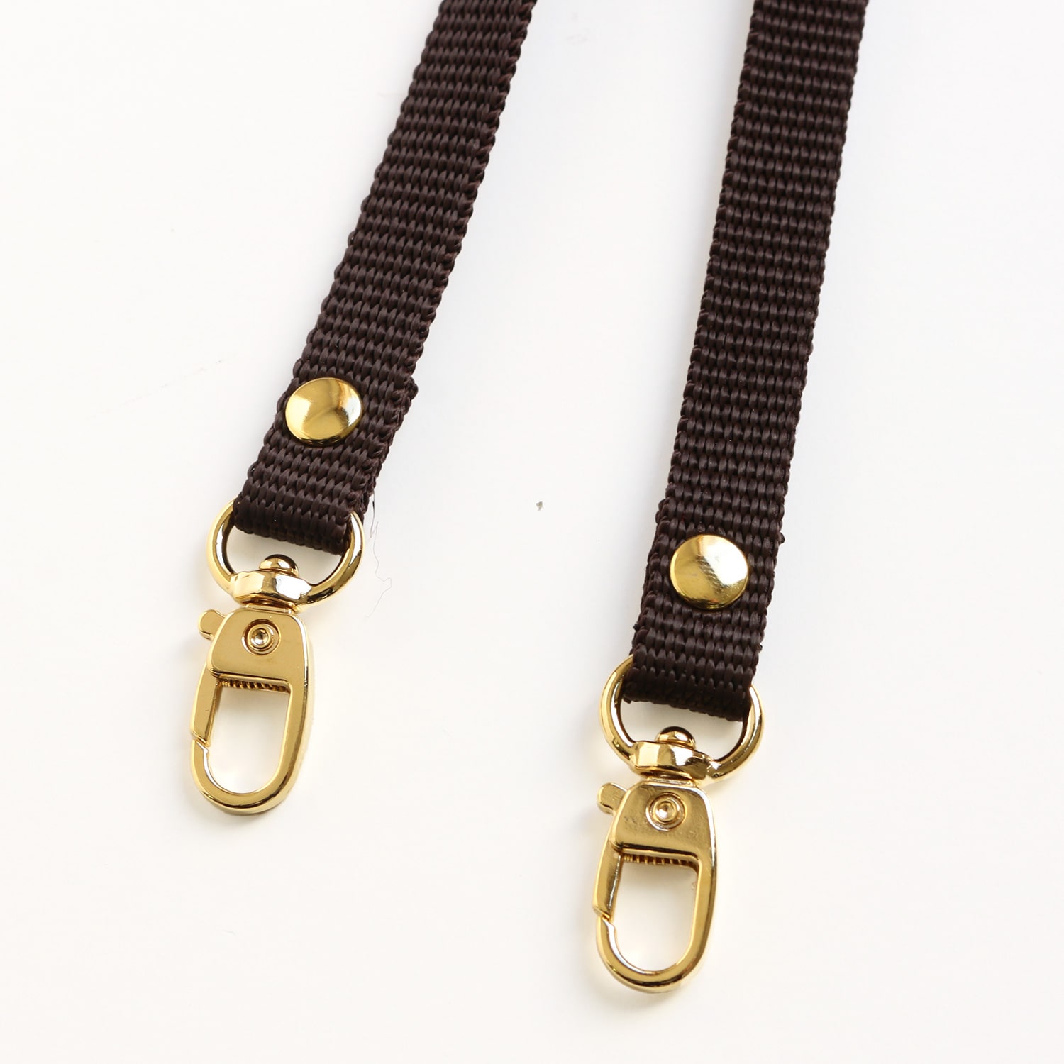 日本紐釦貿易 PPテープショルダーストラップ 金具ゴールド 1本入 チョコ S1140-G-C （ご注文単位1本）【直送品】