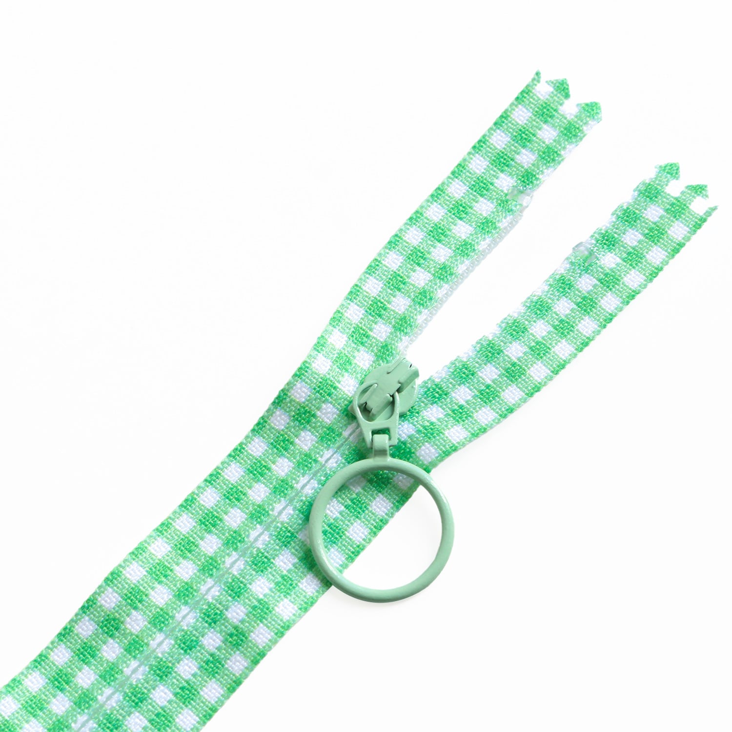 日本紐釦貿易 Y.K.K チェック柄プリントファスナー 20cm 5色セット カラフル PRF20-CH5MIX (ご注文単位1束)【直送品】