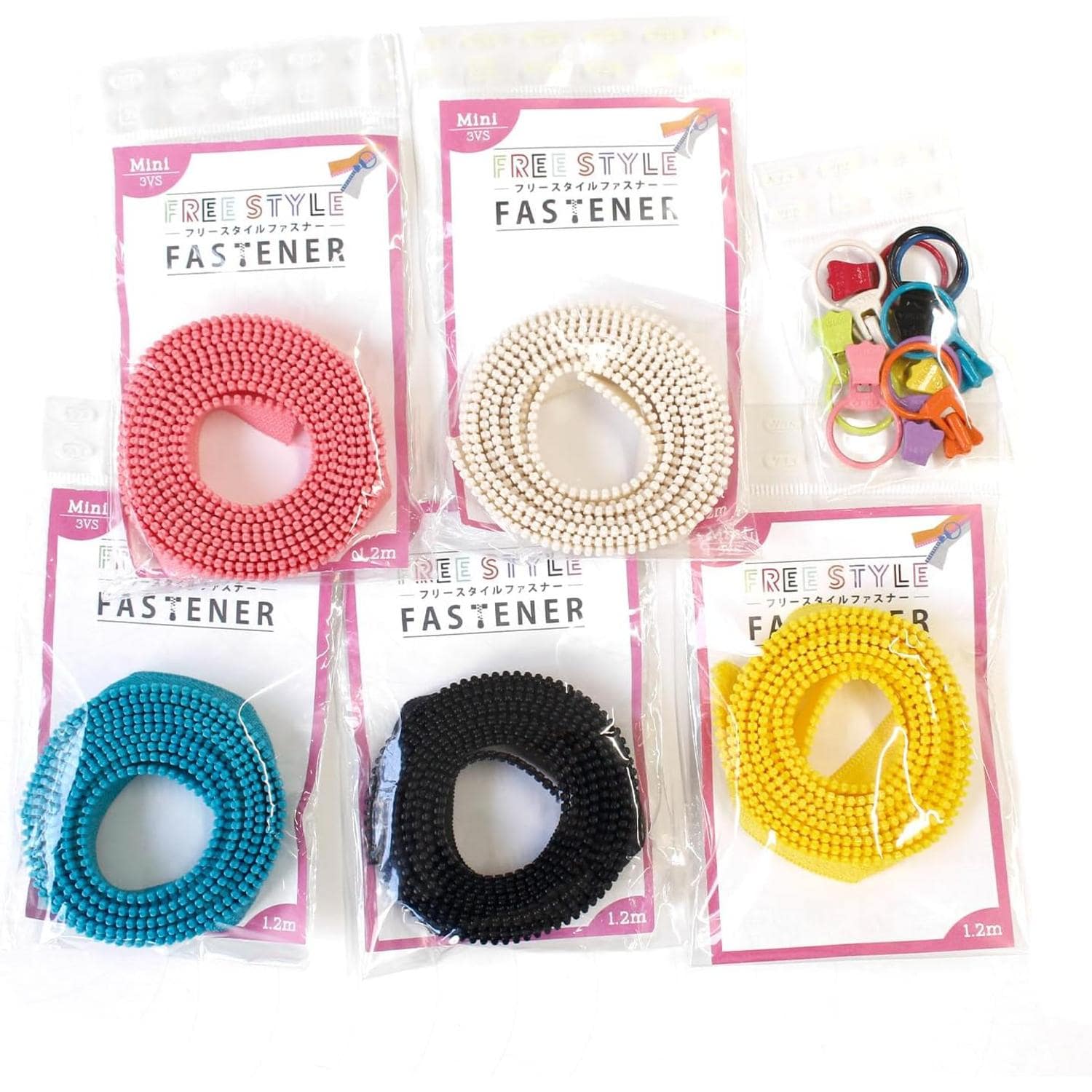 日本紐釦貿易 フリースタイルファスナーチェーン＆スライダー ヘビロテセット FS3VS-AMASET-A （ご注文単位1セット）【直送品】