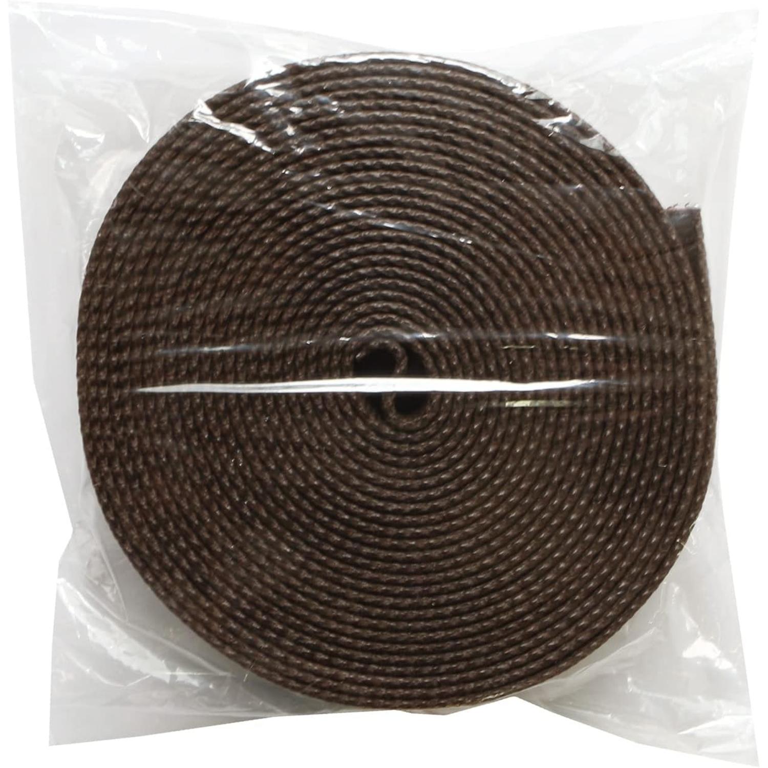 日本紐釦貿易 ワックスコーティングテープ チョコ 巾約30mm×5m巻 厚み2mm １巻入 DC7792-7 （ご注文単位1巻）【直送品】