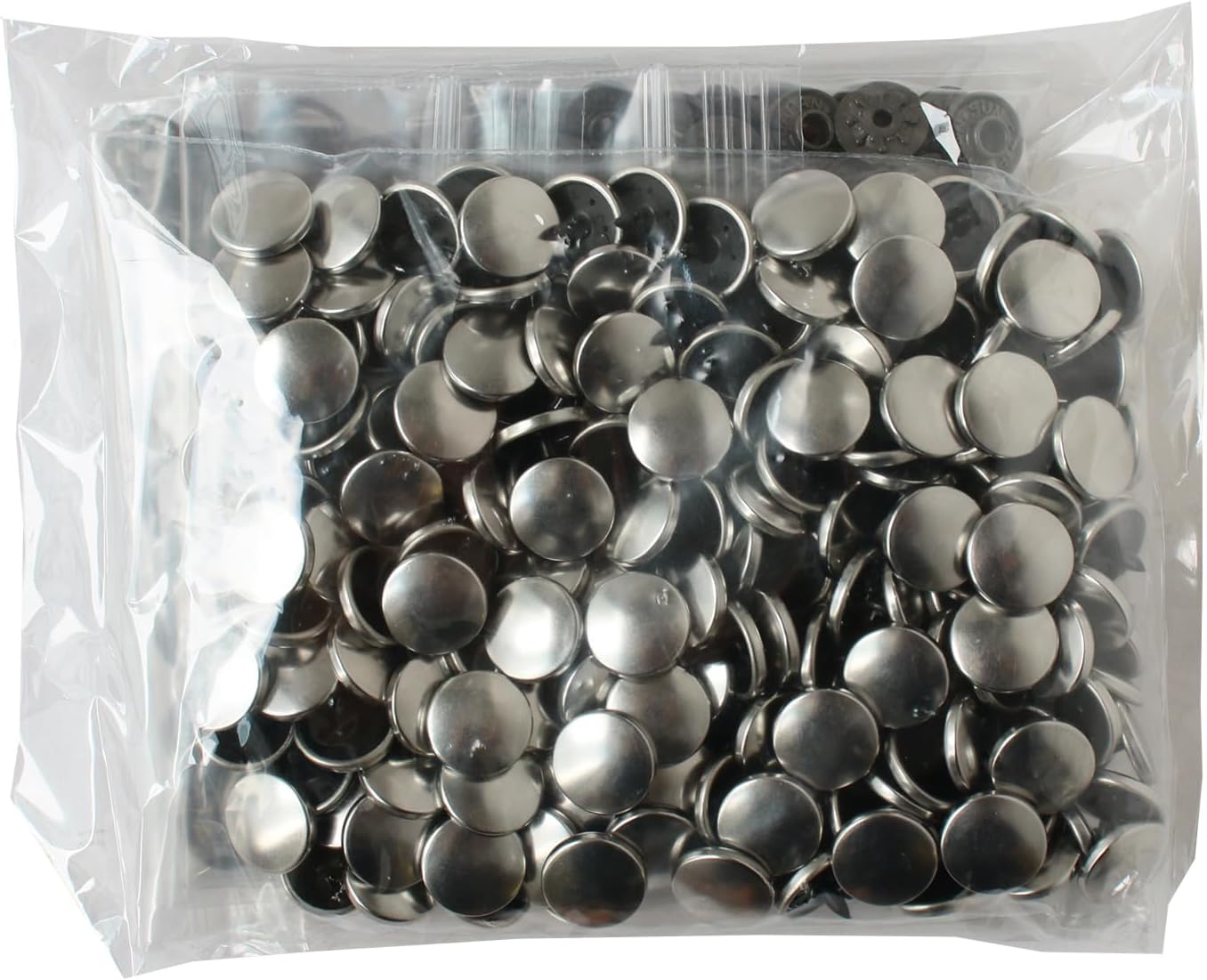 日本紐釦貿易 SUN METAL SNAP サンスナップ 両面メタル風スナップ 13mm 100組 シルバー SMS13-TNK-100 （ご注文単位1束）【直送品】