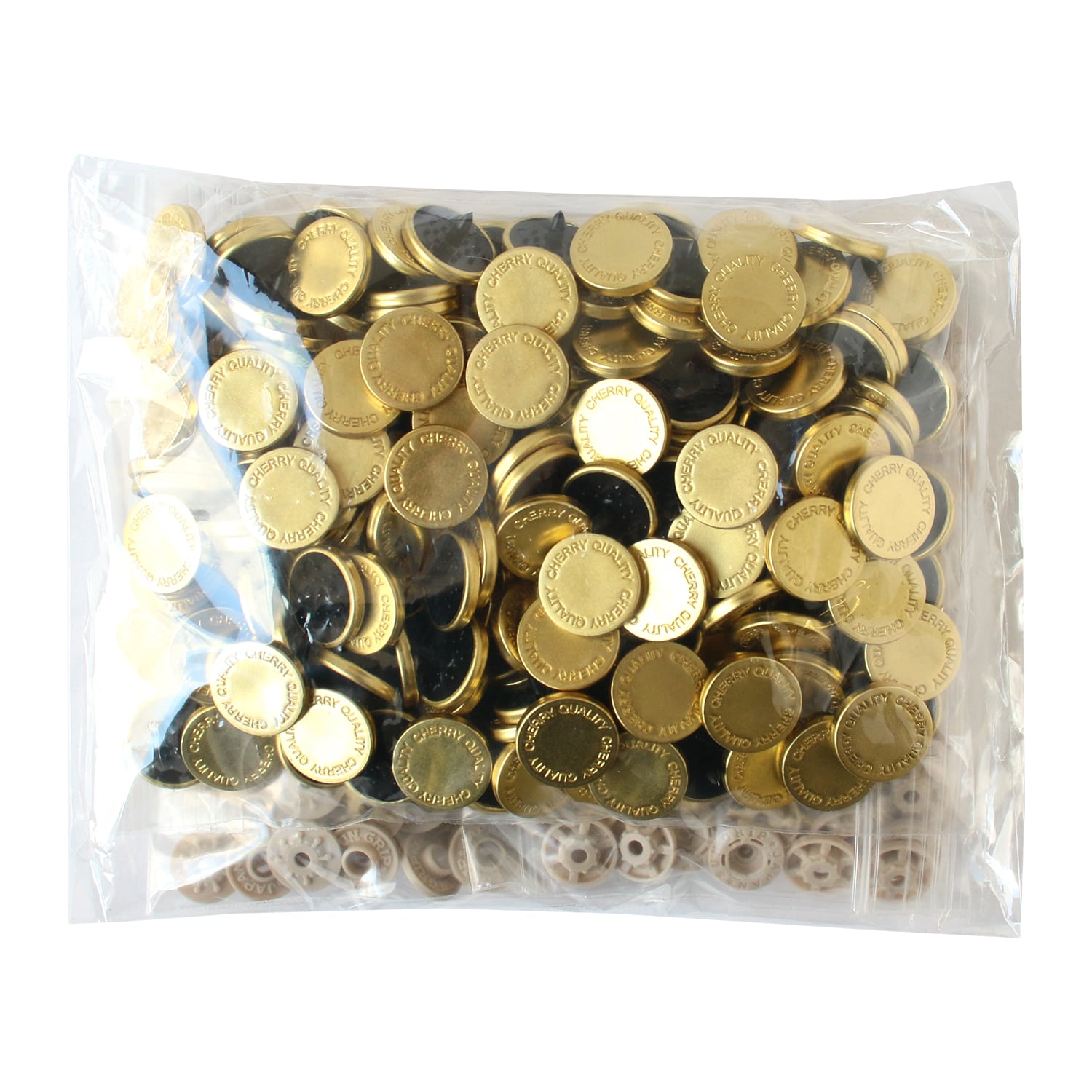 日本紐釦貿易 サンメタルスナップ 両面メタル風 15mm 100組入 イエローゴールド SMS15-2TYL-100 （ご注文単位1束）【直送品】