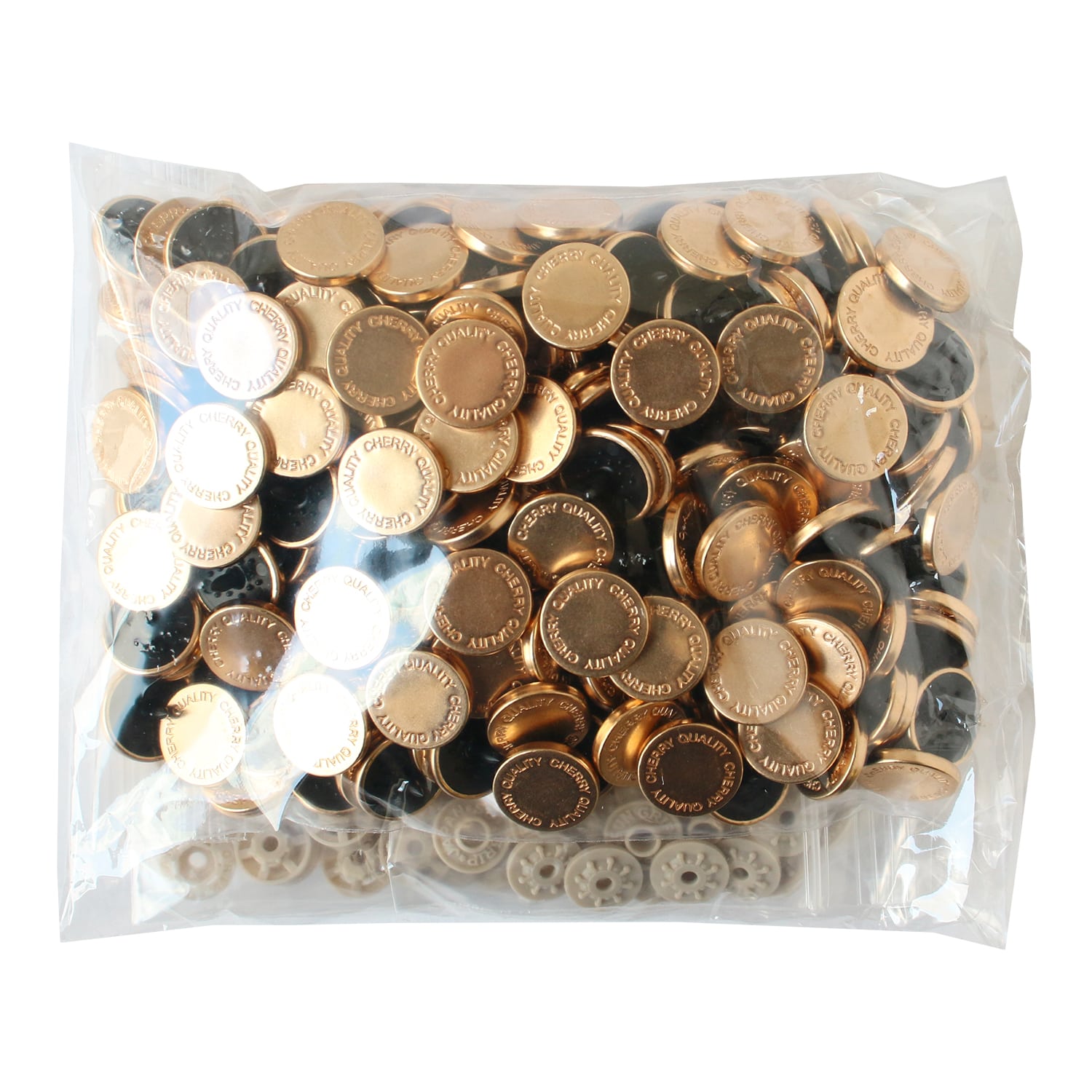 日本紐釦貿易 サンメタルスナップ 両面メタル風 15mm 100組入 ピンクゴールド SMS15-2TCP-100 （ご注文単位1束）【直送品】