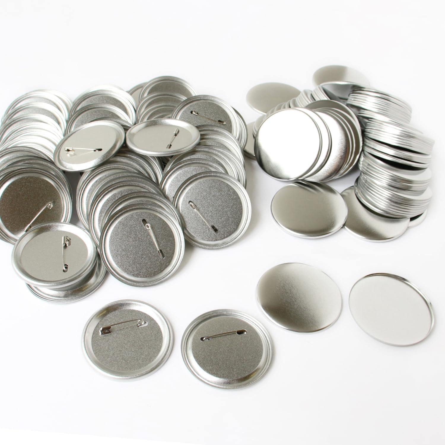 日本紐釦貿易 缶バッジ土台パーツ 丸形 透明フィルム付 φ65mm 100セット入 PT-65 (ご注文単位1束)【直送品】