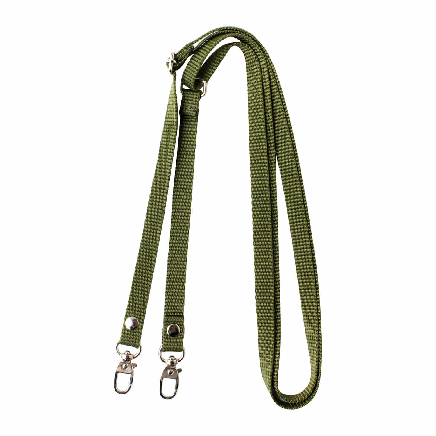 日本紐釦貿易 PPテープショルダーストラップ 金具シルバー ダークグリーン S1140-S-DG （ご注文単位1本）【直送品】