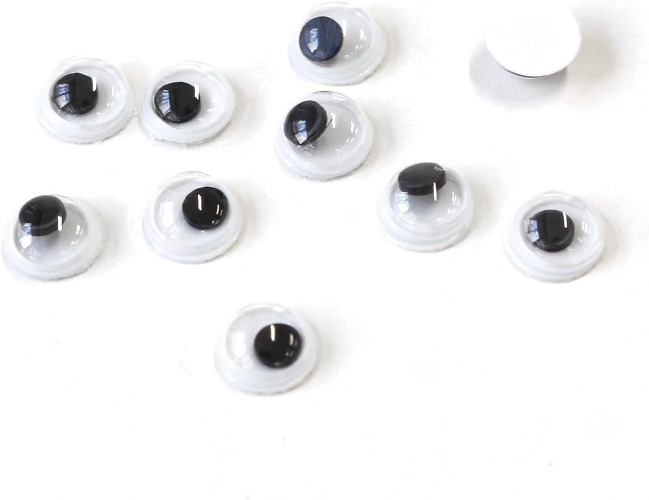 日本紐釦貿易 動眼(貼付) 5㎜ 10個x5袋 MOL-2102-5 (ご注文単位1セット)【直送品】