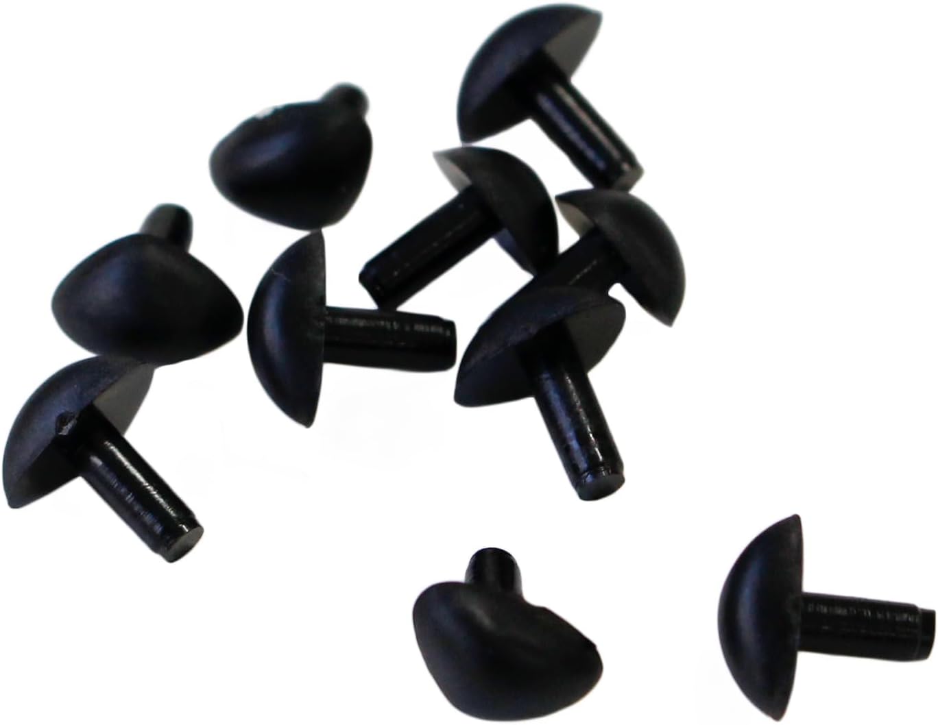 日本紐釦貿易 さし鼻 9㎜ 黒 10個x5袋 MOL-2189-5 (ご注文単位1セット)【直送品】