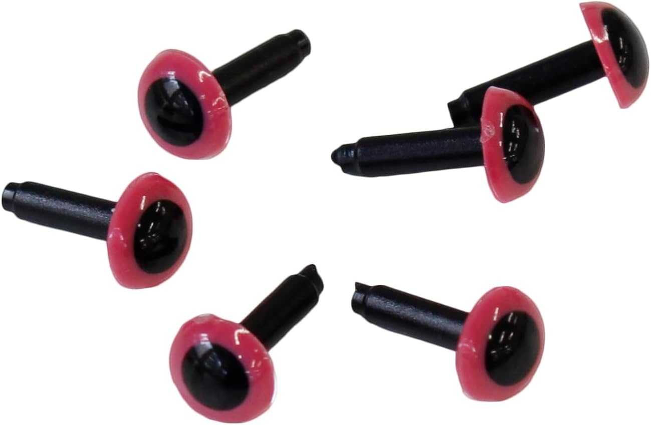 日本紐釦貿易 クリスタルアイ 6㎜ ピンク 6個x5袋 MOL-2208-5 （ご注文単位1セット）【直送品】