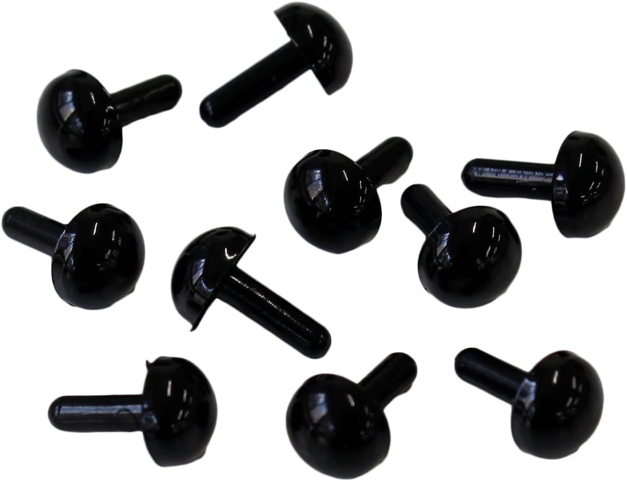 日本紐釦貿易 さし目 6㎜ 黒 10個x5袋 MOL-2408-5 （ご注文単位1セット）【直送品】