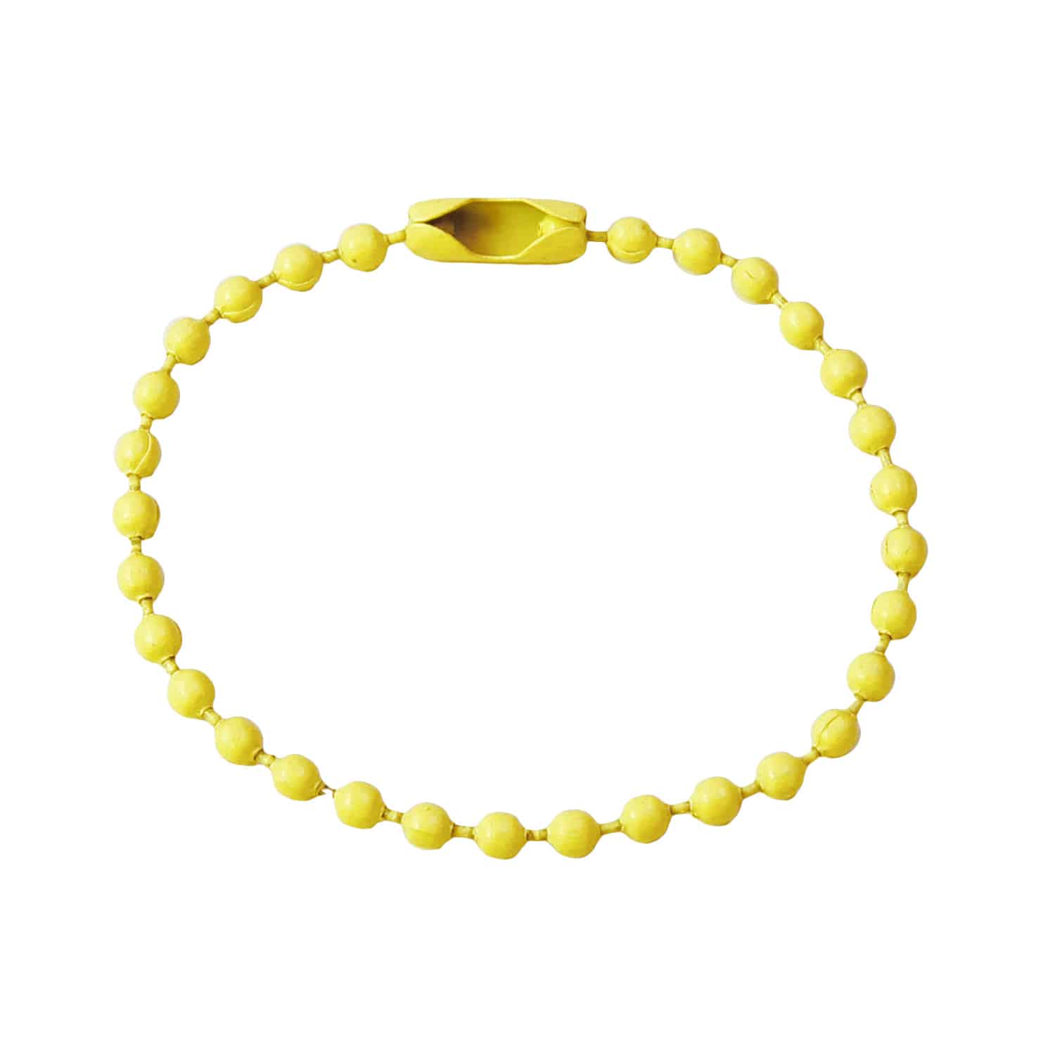 日本紐釦貿易 カラフルボールチェーン イエロー 2本入5袋セット MOL-BC2-5 (ご注文単位1束)【直送品】