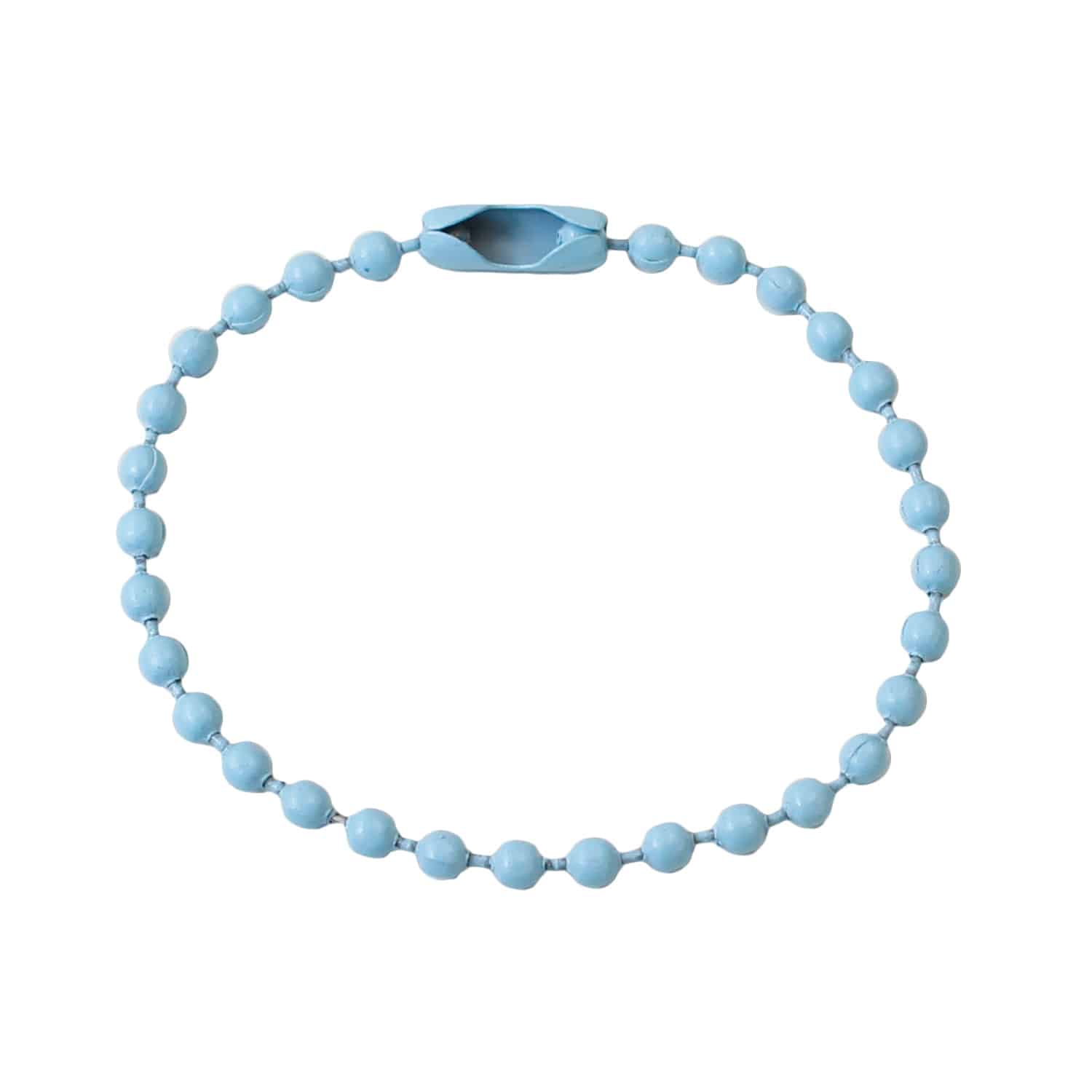 日本紐釦貿易 カラフルボールチェーン LTブルー 2本入5袋セット MOL-BC4-5 (ご注文単位1束)【直送品】