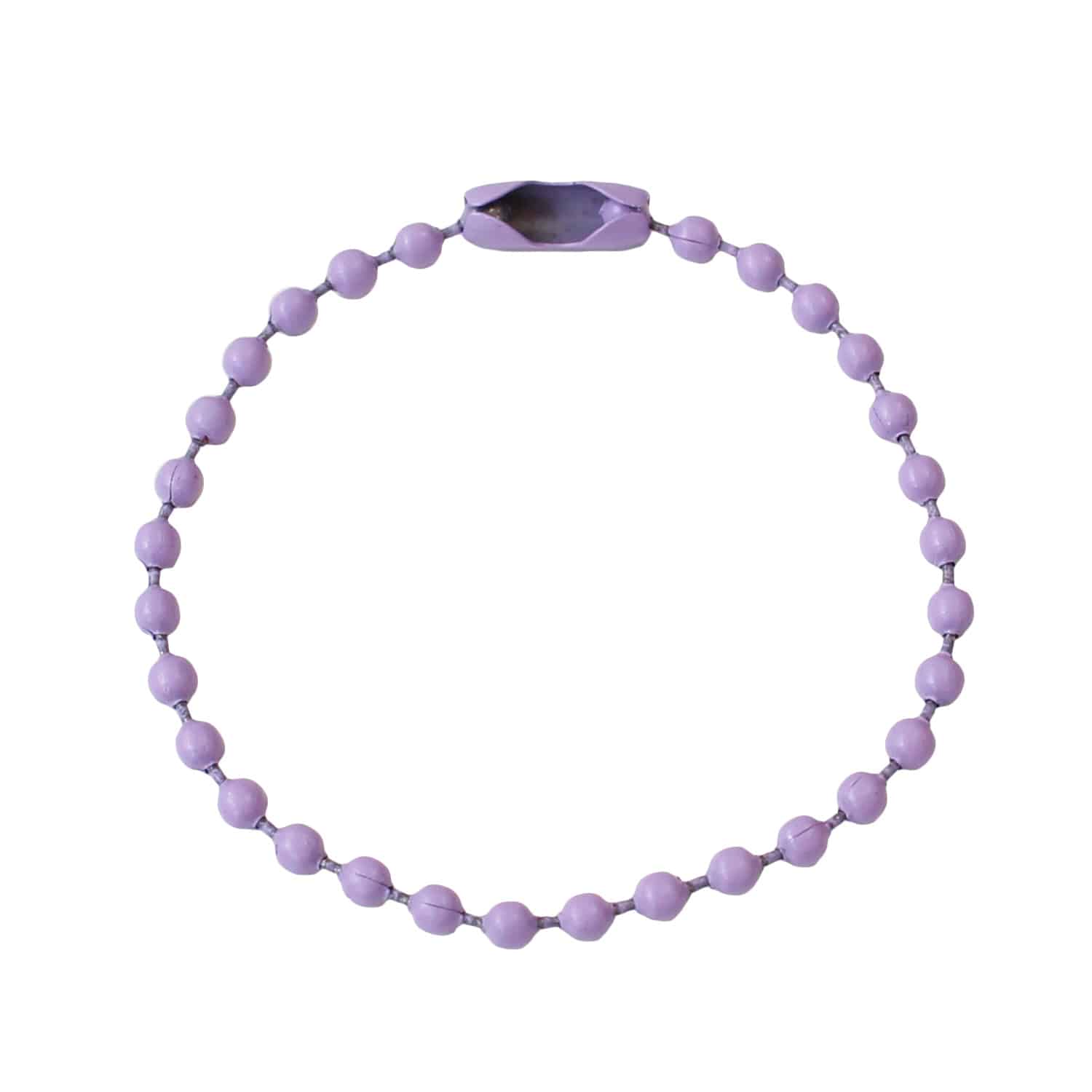 日本紐釦貿易 カラフルボールチェーン パープル 2本入5袋セット MOL-BC5-5 (ご注文単位1束)【直送品】