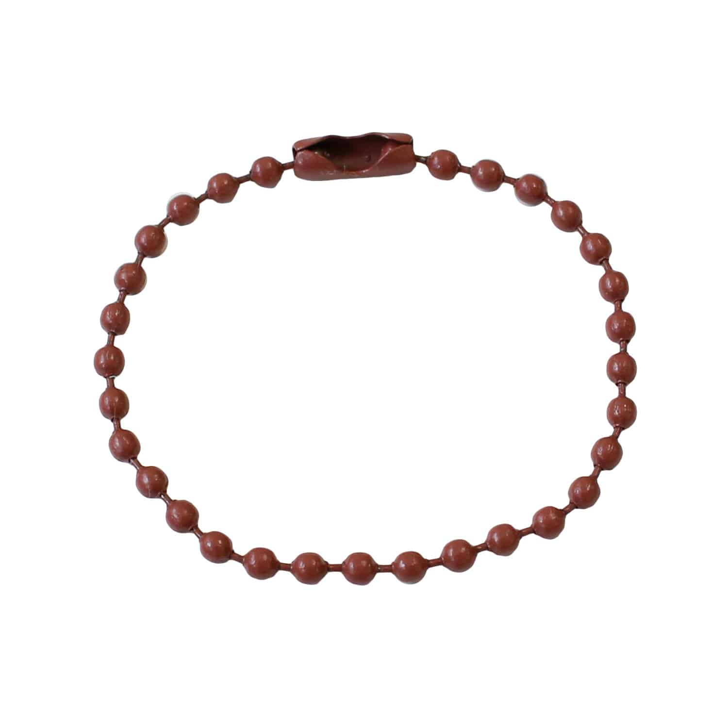 日本紐釦貿易 カラフルボールチェーン ブラウン 2本入5袋セット MOL-BC7-5 (ご注文単位1束)【直送品】