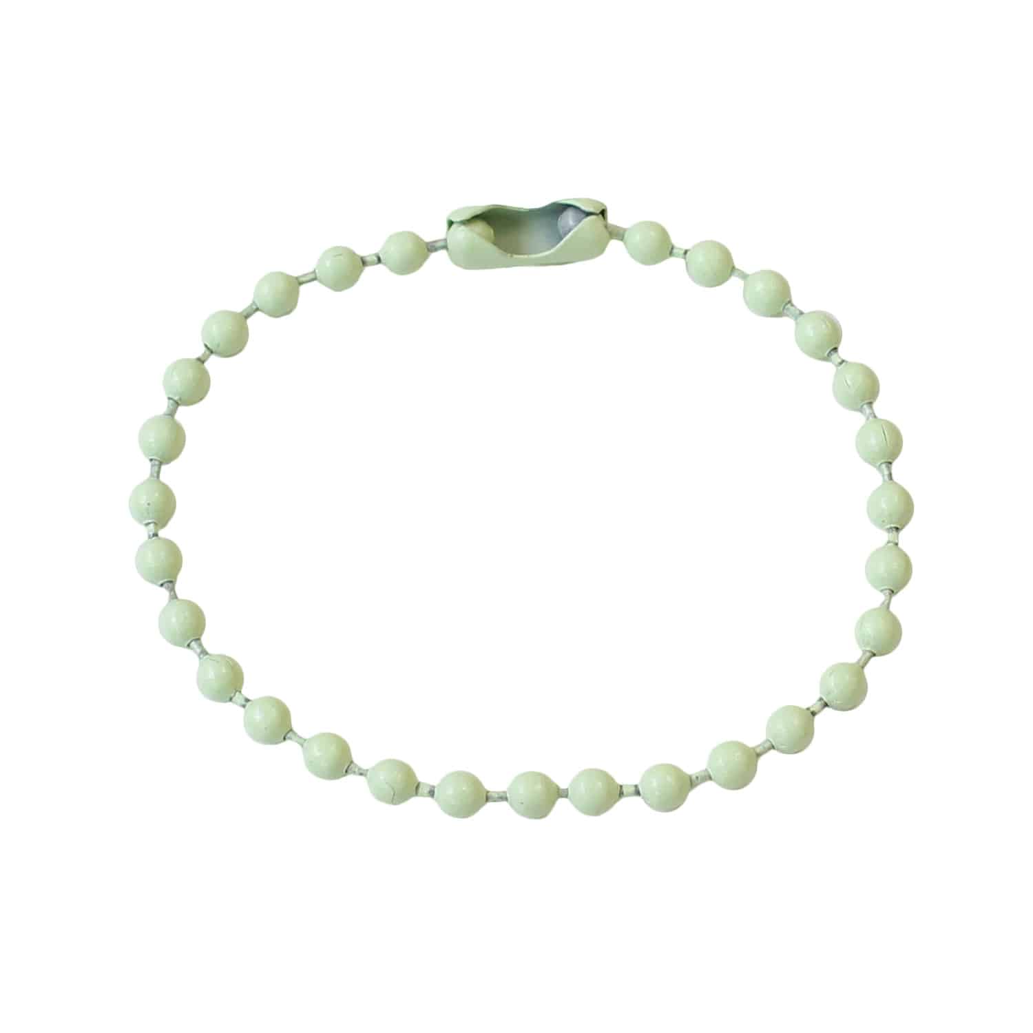 日本紐釦貿易 カラフルボールチェーン LTグリーン 2本入5袋セット MOL-BC9-5 (ご注文単位1束)【直送品】