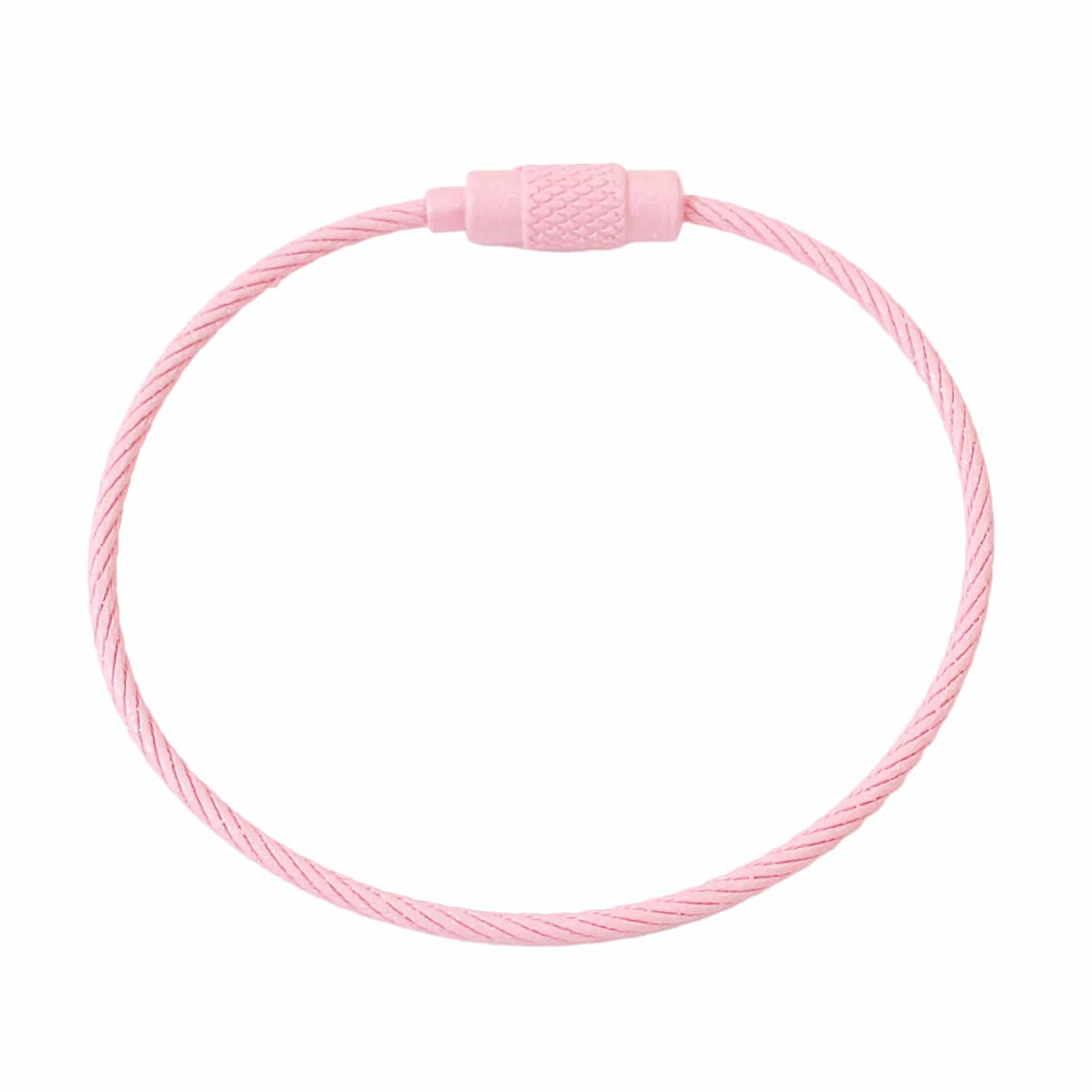 日本紐釦貿易 カラフルワイヤーリング ピンク 2本入5袋セット MOL-WR4-5 (ご注文単位1束)【直送品】