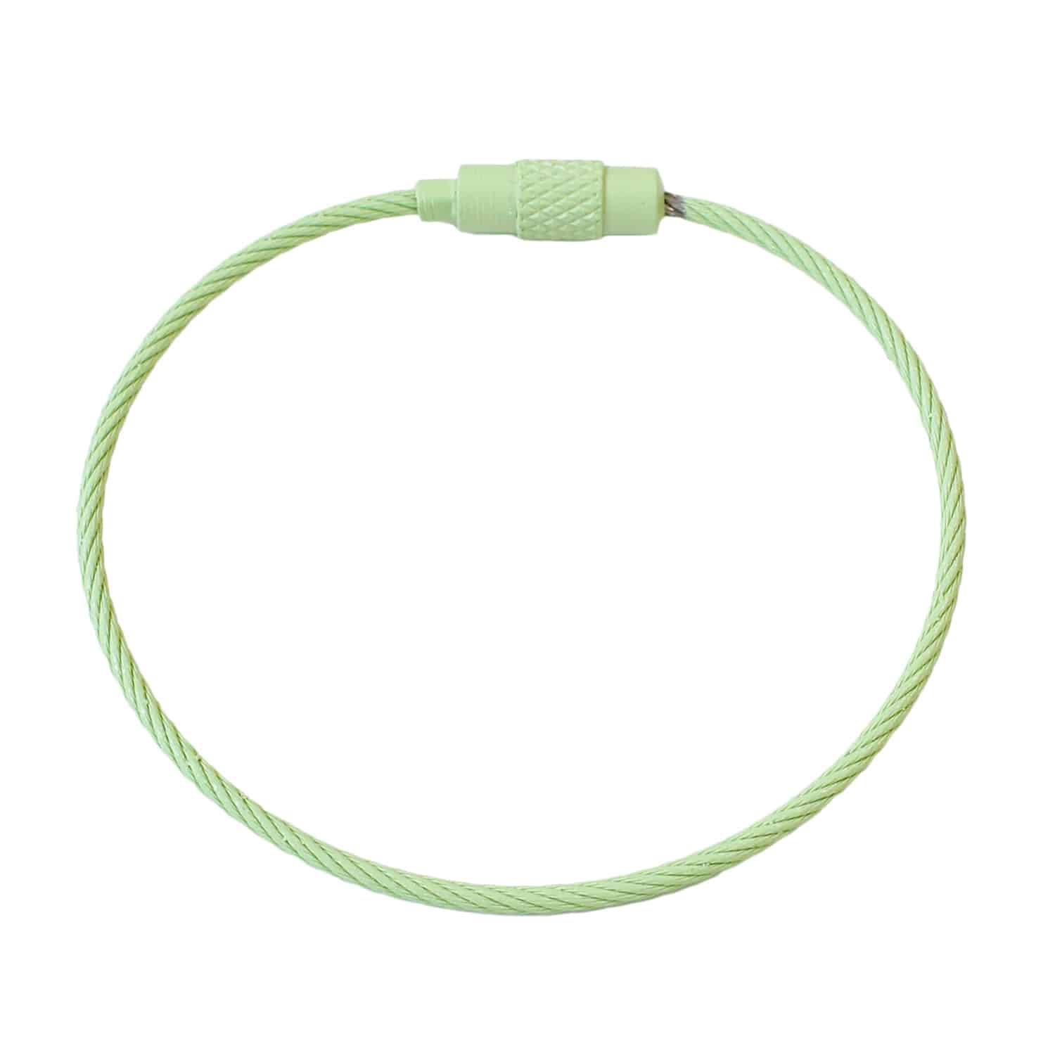 日本紐釦貿易 カラフルワイヤーリング グリーン 2本入5袋セット MOL-WR7-5 (ご注文単位1束)【直送品】