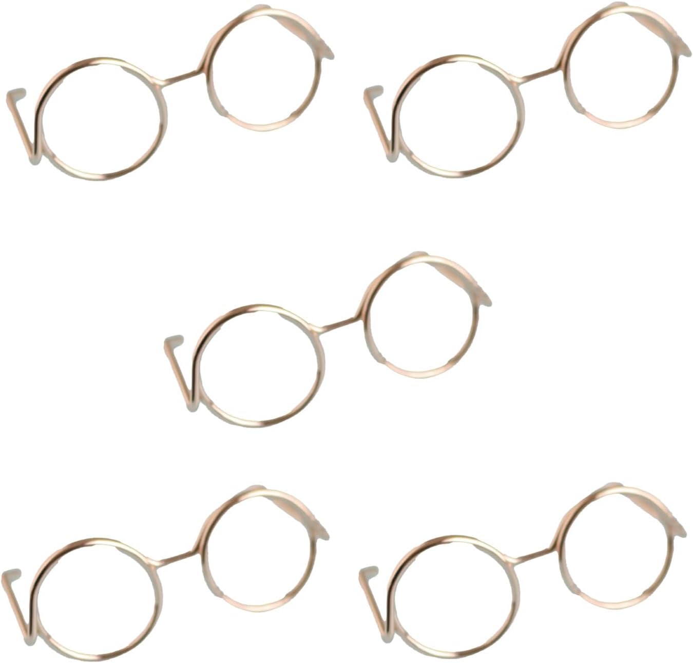 日本紐釦貿易 めがねパーツ ゴールド 5袋セット MOL-G2-5 (ご注文単位1セット)【直送品】