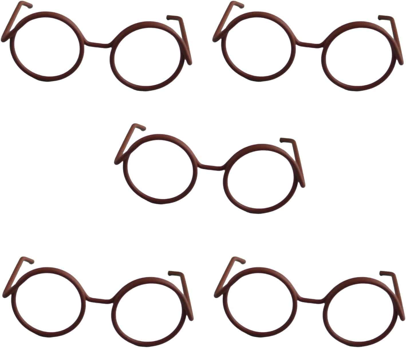 日本紐釦貿易 めがねパーツ ブラウン 5袋セット MOL-G5-5 (ご注文単位1セット)【直送品】