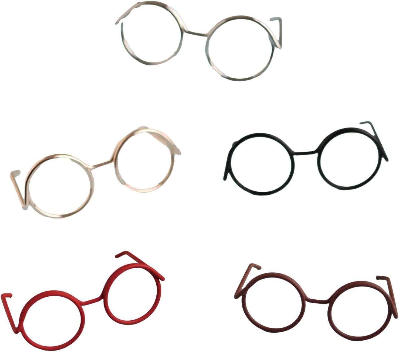 日本紐釦貿易 めがねパーツ ミックス 5個入 MOL-GMIX (ご注文単位1束)【直送品】